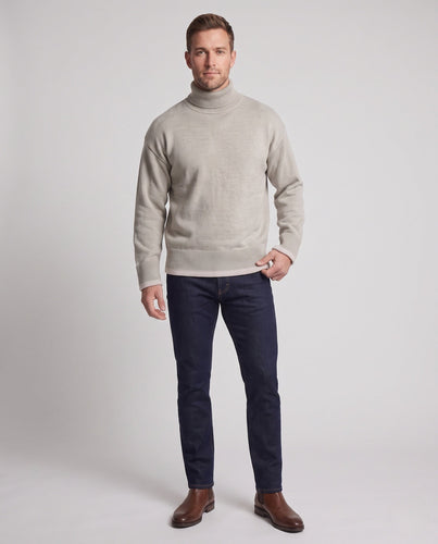 Herren Gemütlicher Stehkragenpullover aus weichem Material Nord Taschen