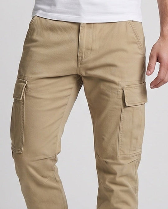 Herren Lockere Cargo-Hose mit Versteifungen an den Knien und mehreren Taschen Nord Taschen