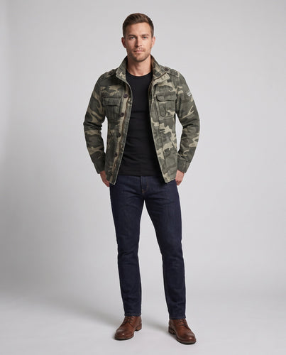 Herren Utility Parka mit Kapuze, gesteppte Fütterung und mehreren Taschen Nord Taschen
