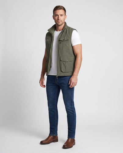 Herren Multifunktionale Steppweste Nord Taschen