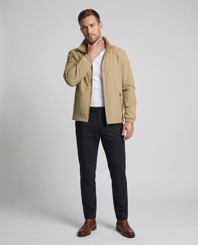 Herren Fleece-futter Softshell-Übergangsjacke mit Stehkragen, mit Reißverschluss vorderen Taschen & elastischen Manschetten Nord Taschen