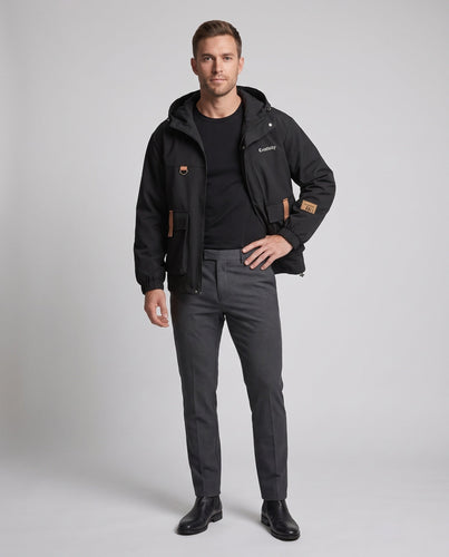 Männer Funktionale Kapuzen-Feldjacke Nord Taschen