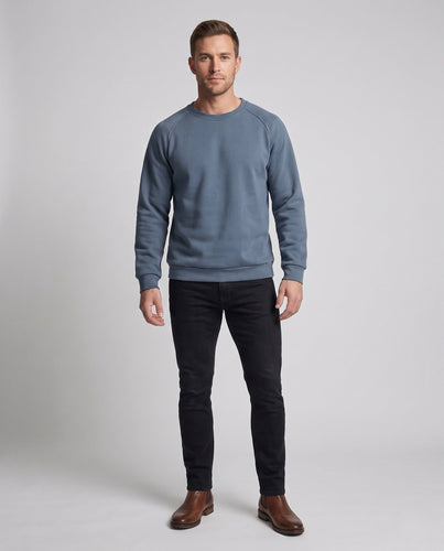 Herren Oversize Rundhals-Sweatshirt mit Thermofleece-Innenfutter Nord Taschen