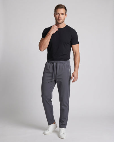 Herren Tapered Funktions-Jogginghose mit Tunnelzug, Reißverschlusstaschen und Knöchelreißverschluss Nord Taschen