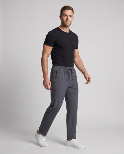 Herren Tech-Trainingshose mit elastischem Bund, Tunnelzug & Reißverschlusstaschen Nord Taschen