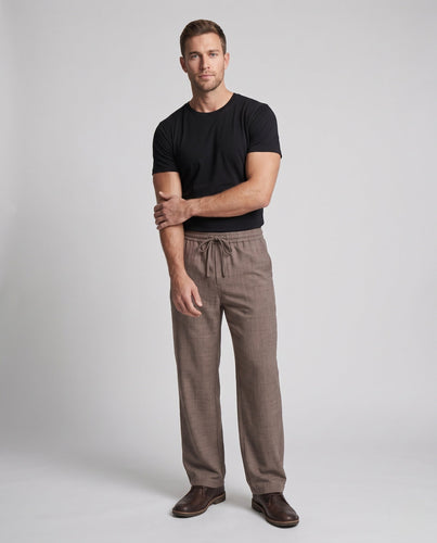 Herren Ultrabreite Relax-Freizeithose aus French-Terry mit Tunnelzug & extra weitem Bein Nord Taschen