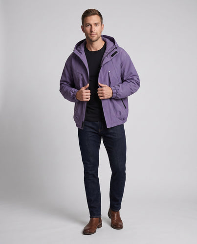Herren Wasserdichte Utility-Outdoor-Jacke mit Kapuze, verschweißten Nähten & multifunktionalen Brusttaschen Nord Taschen