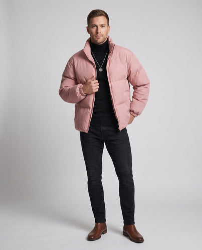 Herren Wattierte Freizeit‑Steppjacke mit hohem Kragen, wind‑ und wasserabweisender Hülle Nord Taschen