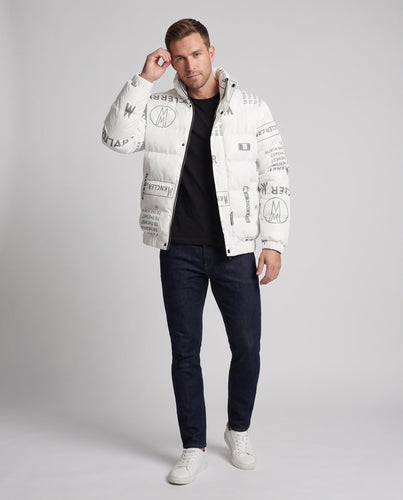 Herren Wattierte Steppjacke mit metallischem Glanz, kurzer Stehkragen & elastischem Saum Nord Taschen