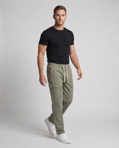 Herren Weite Cargo-Freizeithose mit Tunnelzugbund und Mehrfachtaschen Nord Taschen