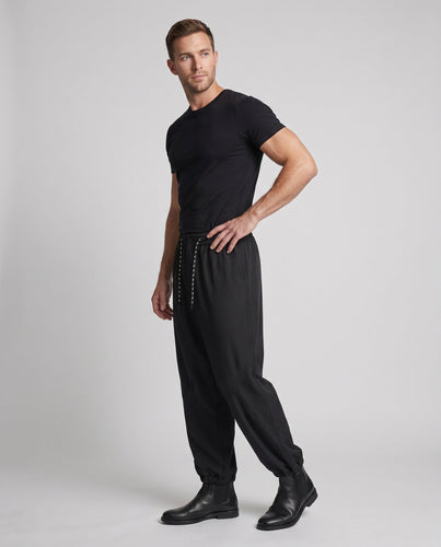 Herren lockere Utility Jogginghose im Tech Look Nord Taschen