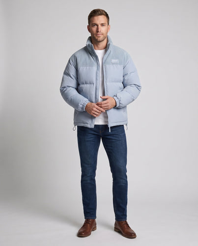 Herren Bequeme und stilvolle Steppjacke Nord Taschen