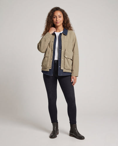 Damen Übergangsjacke mit großen Taschen Nord Taschen