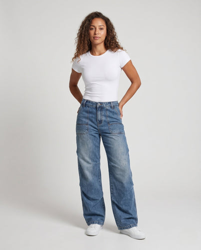 Damenmode Lockere Jeans Nord Taschen