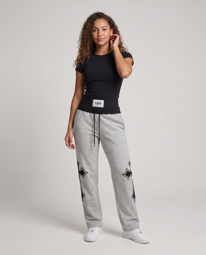 Damen Sport-Jogginghosen mit hoher Taille und grafischen Details Nord Taschen