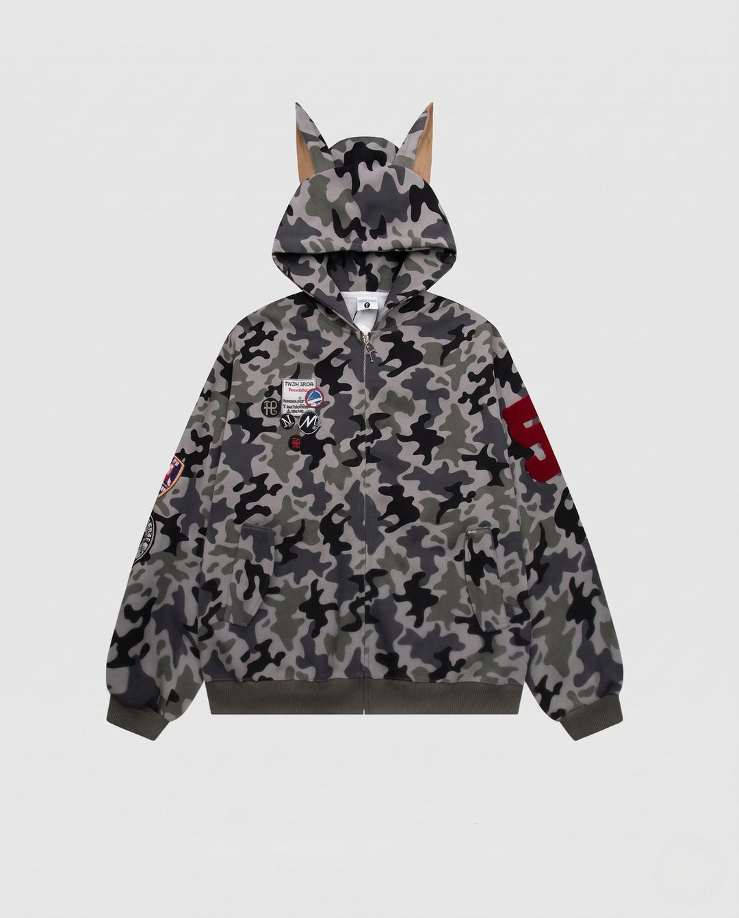 Frauen Urban Camouflage Hoodie Nord Taschen
