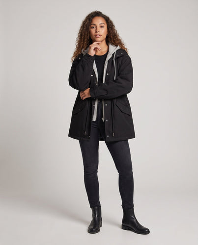 Damen Urban Oversized Fleece-Jacke Nord Taschen