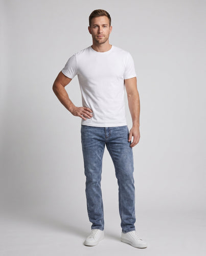 Herren Bequeme Slim Fit Jeans Nord Taschen