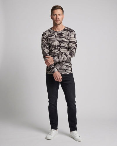 Herren Camouflage Langarmhemd Nord Taschen