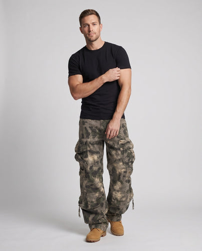 Herren stilvolle Camouflage Cargo-Hosen Nord Taschen