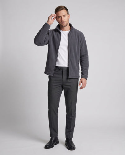 Herren Thermo-isolierende Fleecejacke Nord Taschen