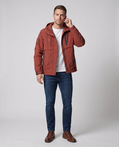 Herren Wasserabweisende Funktionsjacke Nord Taschen