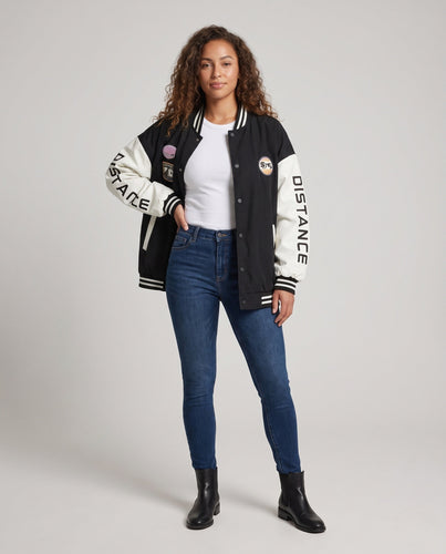 Unisex Stylische Übergroße Collegejacke Nord Taschen