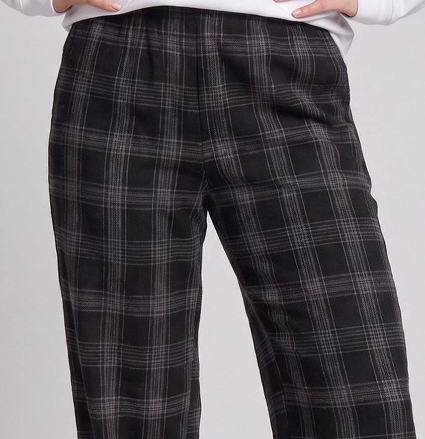 Damen Karottenhose mit Karomuster Nord Taschen