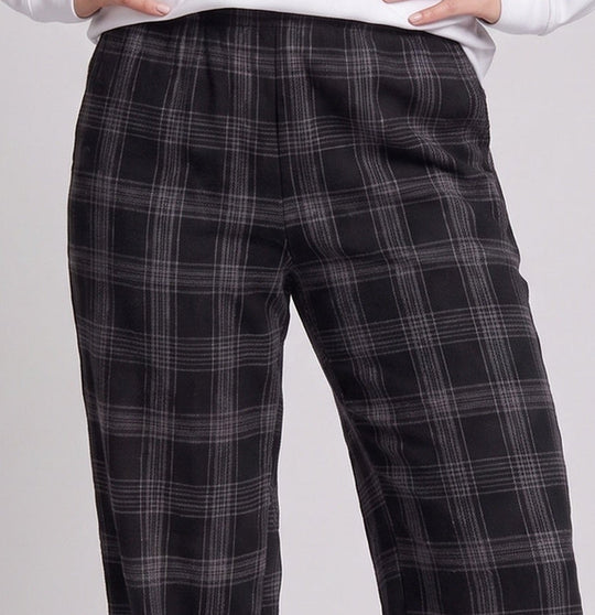 Damen Karottenhose mit Karomuster Nord Taschen