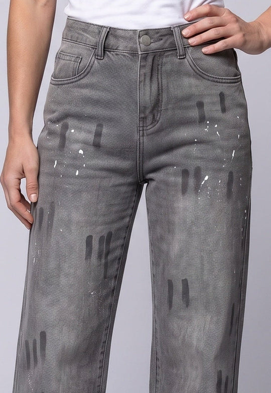 Damenmode Hochbundige Baggy Jeans Nord Taschen