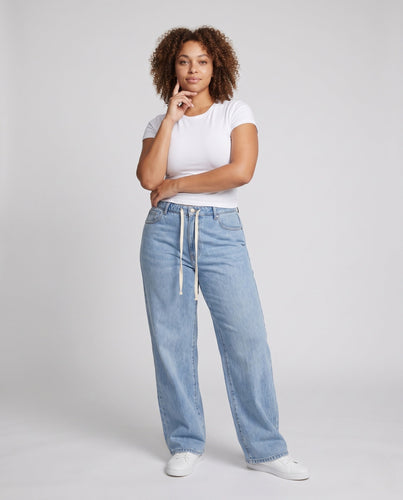 Frauen Bequeme Hohe Taille Jeans Nord Taschen