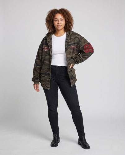 Damen Camouflage Hoodie Nord Taschen