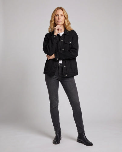Damen Freizeit Denim Jacke Nord Taschen