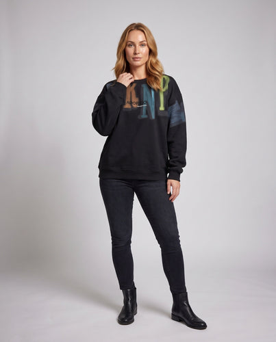 Damen Freizeitpullover mit kreativem Logo-Design Nord Taschen