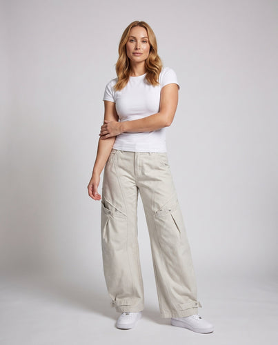 Damen Stylische Cargo-Hose mit praktischen Taschen Nord Taschen