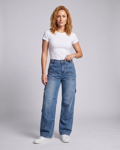 Frauenmode Weit geschnittene Jeans Nord Taschen