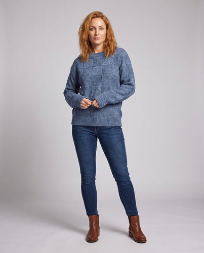 Damen modischer Strickpullover Nord Taschen