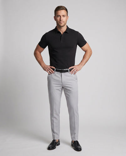 Herren Elegantes Polohemd mit Slim Fit und Chinohosen Nord Taschen