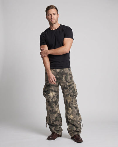 Herrenmode Camouflage Cargo-Hose Nord Taschen