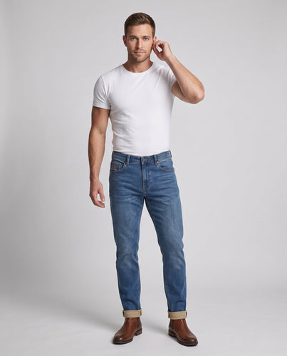 Herren modische Chino-Hosen mit hoher Taille und praktischen Seitentaschen Nord Taschen