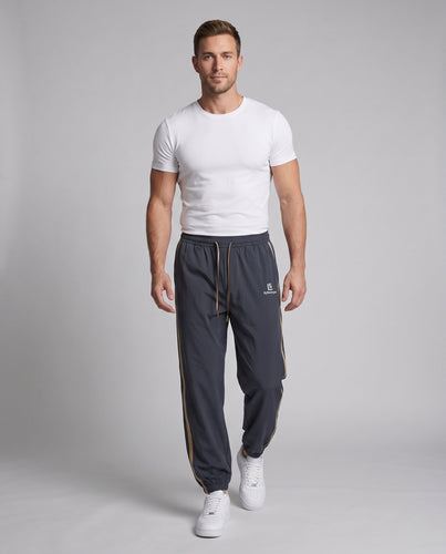 Herren Sportliche Freizeithose mit seitlichen Streifen Nord Taschen