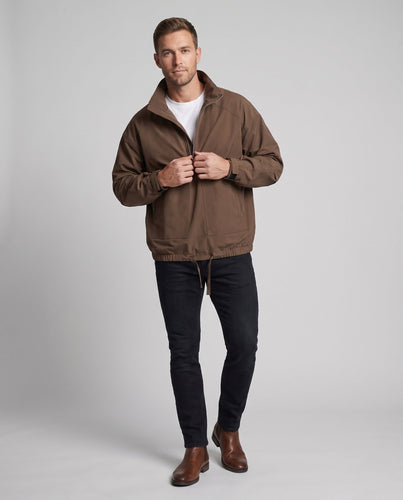 Herren urbane Übergangsjacke mit hohem Kragen Nord Taschen