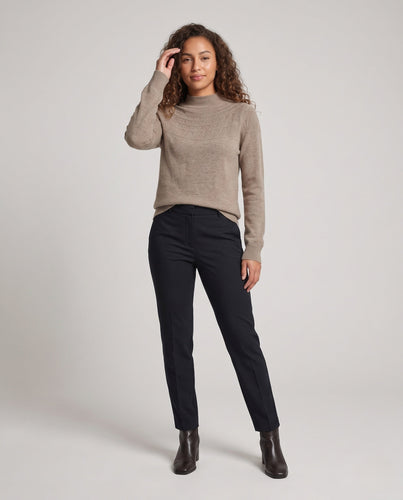 Damen Feinstrick-Rolli mit zierlicher Ajourstruktur und kaschmirweichem Finish Nord Taschen
