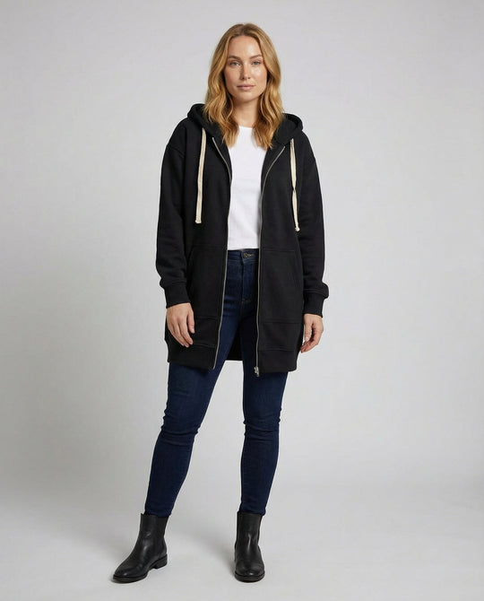 Nord Taschen | Zip-Up Hoodie knielang
