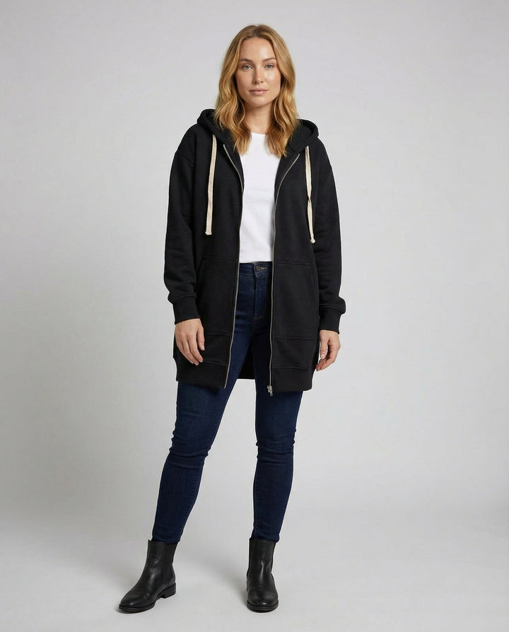 Nord Taschen | Zip-Up Hoodie knielang