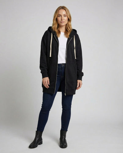 Nord Taschen | Zip-Up Hoodie knielang