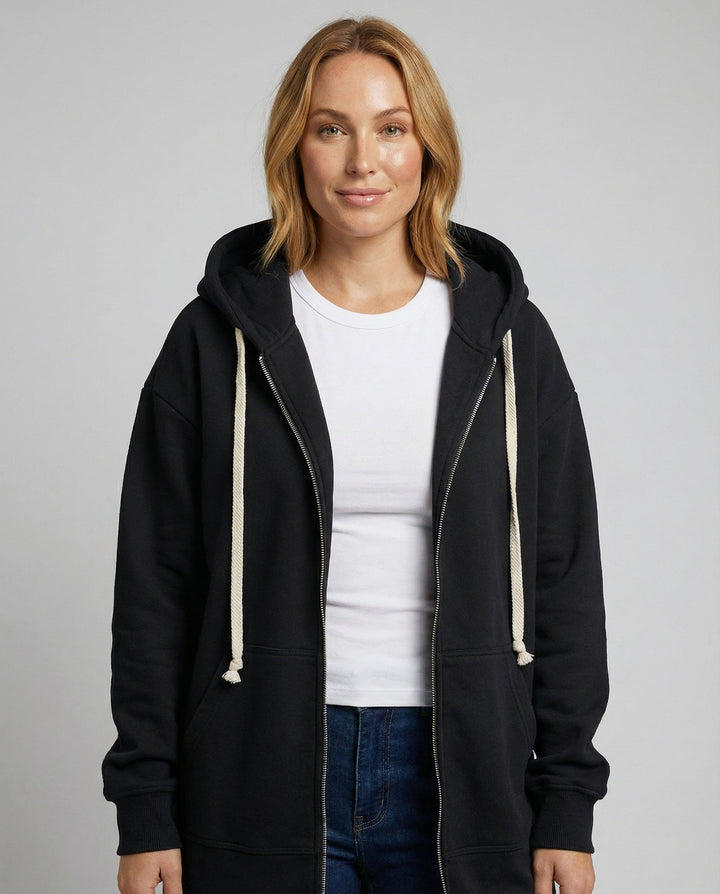 Nord Taschen | Zip-Up Hoodie knielang