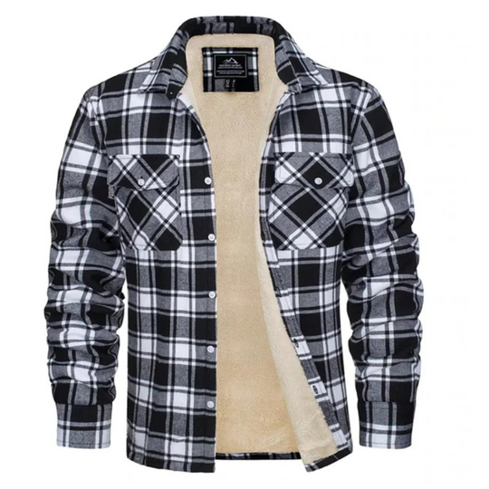 Herren Karierter Winterjacke - Gemütlich gefüttert