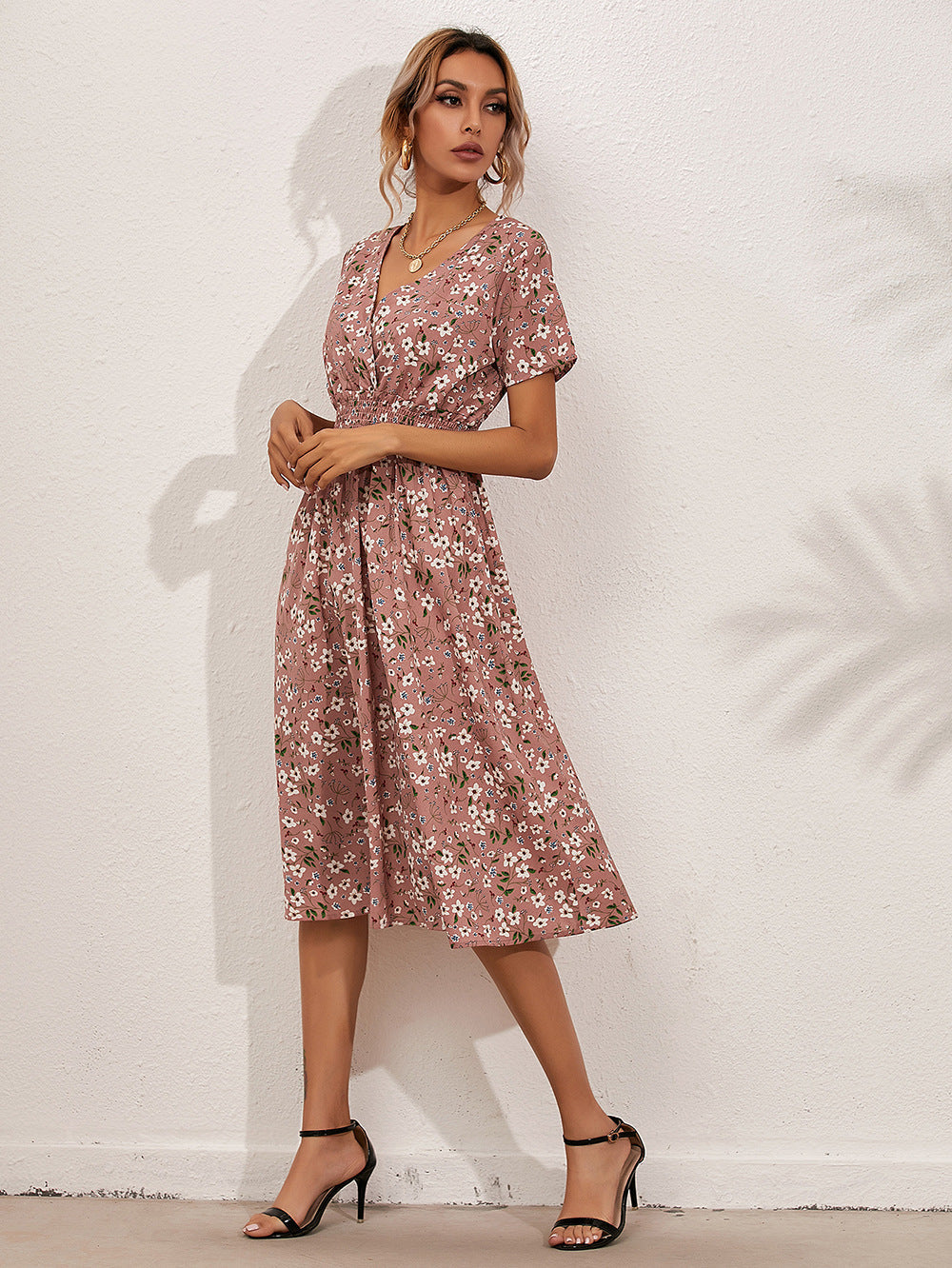 Floral Elegante Sommerkleider Damen