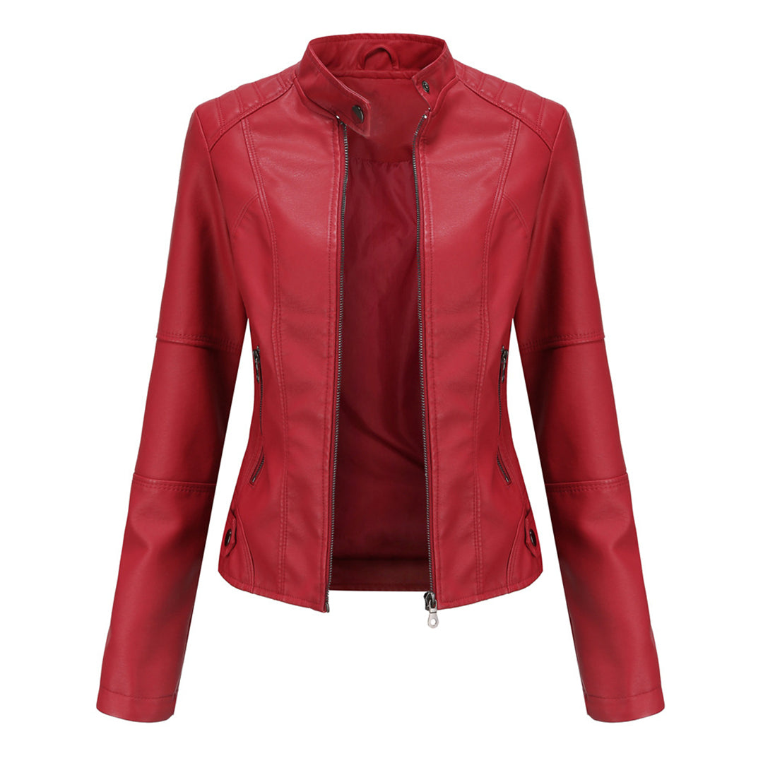 Zeitlose Lederjacke für Frauen